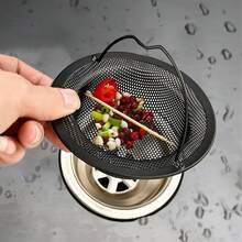 Large Stainless Steel Sink Strainer, Suitable For Most Kitchen Sinks, Bathroom Basins, And Balcony Drains - Multicolor - View 3