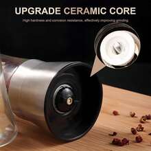 2x Pepper And Salt Grinder Set Mill Adjustable Stainless Steel Shaker Coarse NEW - Default - View 7