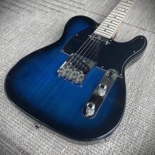 Trans Blue Tele Style Electric Guitar With Maple Neck And Accessories Full-Size - 如圖所示 - 查看 2