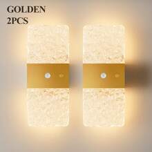 Crystal Motion Sensor Wall Lamp, LED Magnetic Wall Light, 1200mAh Battery-Powered Night Light, Easy To Install, Adjustable Color Temperature And Brightness, Suitable For Hallways, Bathrooms, Bedrooms, Stairs, Home Decor, Living Room Decor, - Square Hill - View 15