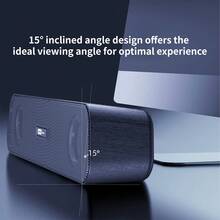 Lenovo 联想 B01 桌面音箱 | 有线 USB 连接 | 加长型低音扬声器 | 立体声桌面音箱 | 兼容电脑和电视 - 查看 4