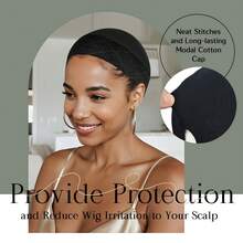 Non-Slip Wig Grip Cap With Breathable Cotton Top, Adjustable Strap Wig Headband With Internal Silicone Strip For Extra Hold, Comfort, And Hair Protection (Fits 21-24in) - View 6