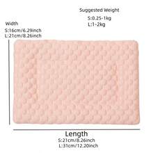 Portable Hamster Cooling Mat Pad, Small Pet General Cooling Pad, Golden Hamster Rabbit Ice Silk Breathable Hamster Mat, Summer Anti-Stuffy Washable Pet Sleeping Mat, Washable Breathable Cooling Pad - Multicolor - View 2