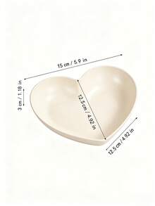 1 cái/5 cái/10 cái Đĩa nhựa hình trái tim màu be - Đa năng, dùng làm khay đựng hạt, đĩa ăn nhẹ, đĩa trái cây, đĩa tráng miệng, đĩa bánh ngọt, đĩa đồ ăn vặt và khoai tây chiên - Dụng cụ nhà bếp, thích hợp cho gia đình, tiệc tùng, đám cưới, sinh nhật, ngày lễ - Màu be - Xem 11
