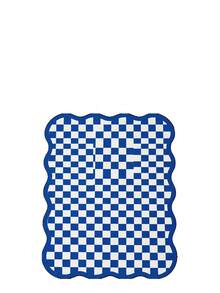 1pc Luxury Fluffy Checkered Carpet, Asymmetrical Wavy Edge Bedroom Decor Rug, Korean Sweet Pink Dressing Room Carpet, Pastoral Artistic Entryway Rug, Multiple Sizes Available, Living Room Carpet, Rug, Area Rug, Small Area Rug, Mat, Home Decor, Washable Carpet - Multicolor - View 33