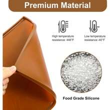 1 pieza Tapete para Pastel Suizo 31cm X 26cm, Molde de Silicona para Pastel Suizo - Antiadherente, Flexible, Fácil de Limpiar - Para Entusiastas de la Repostería y Panaderos Caseros - Regalo Perfecto para Amantes de la Repostería - Ver 4