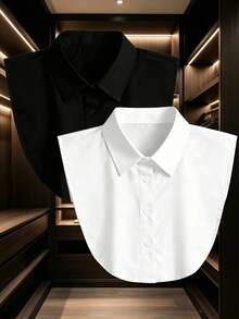 2件/1件 女士衬衫可拆卸假领 - 白色 - 查看 15