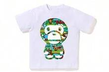 Men's Round Neck T-Shirt 100% Cotton, Men'S Casual White T-Shirt With TECHNO Print - Black Rectangular Frame & Vertical Strips Design, Short Sleeve, Round Neck, Summer Fashion, Versatile Everyday Top, Everyday Tshirt Graphic Tee Comfortable Fit, PLUS SIZE Machine Washable Perfect For Work, Travel & Relaxation, All-Season Comfort Christmass Gift - Trắng 12 - Xem 1