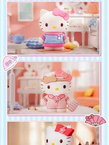 Caixa Surpresa da Série Sanrio Fofa, Caixa Surpresa de Diário Feminino Rosa, Decoração de Mesa Colecionável. Caixa Surpresa da Série Diário da KT Cat, 8 Designs Únicos e de Alta Qualidade, Suave e Reconfortante para Meninas. Material PVC Premium Espesso, Textura Fina, Artesanato Requintado. - Multicolorido - Visão 8