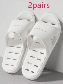 Anti-Slip, Odor-Resistant Bathroom Slippers, Breathable Perforated EVA Material, Unisex Home Sandals - Slippers - View 35