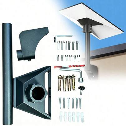 1 Set for Starlink Gen 3 Mount with Extendable Pipe, Upgraded Starlink Mounting Kit, Starlink Pivot Mounting Kit Compatible with Starlink Standard Dish