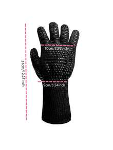 1pc Dual-Hand Heatproof Glove, Kitchen & BBQ Protective Glove Resistant To High Temperature,Travel,Festival,Gloves,Party - A - View 8