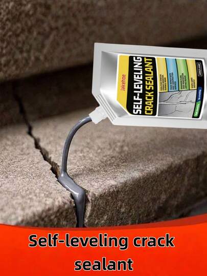 Zelfnivellerende scheurafdichtingskit voor betonscheuren, handige reparatie, waterdicht, glad en duurzaam.
