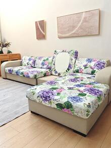 1 pezzo Copri cuscino rimovibile ed elastico con stampa stagionale, adatto per divani di soggiorno, camera da letto, ufficio, protezione del divano, decorazione per la casa - Multicolore - Visualizzare 3