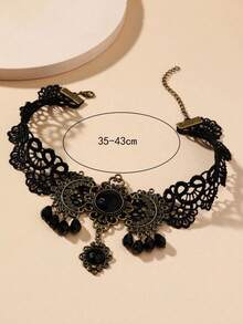 1 pieza Collar de encaje popular de comercio transfronterizo - Negro 2 - Ver 3