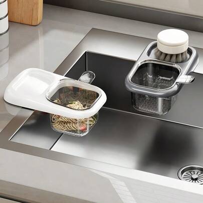 1 cái rổ lọc rác bồn rửa đa năng, lọc thức ăn thừa, lọc bã trà, giá để ráo nước, rổ lọc bồn rửa nhà bếp, lọc cặn, tách thức ăn thừa, đựng đồ linh tinh, chống tắc nghẽn, thiết kế tối giản màu trơn, nhiều màu sắc để lựa chọn, tươi mới và thiết thực, tự thiết kế, lỗ thoát nước, cấu trúc có thể tháo rời, treo để cất giữ, dễ vệ sinh, nhựa dày, chất liệu PP, bền và chống rơi vỡ, tiện dụng cho nhà bếp và gia đình.