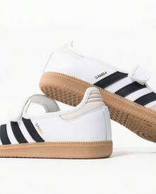 Adidas Samba Jane White Black Gum Women's JR1402 - Black and White - View 4