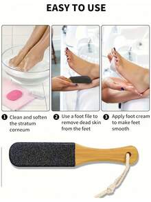 2pcs Foot File Remover, Used For Foot Care To Remove Dead Skin And Cuticles, Foot And Nail Care, Making Your Feet Smooth And Soft. - Multicolor - View 9