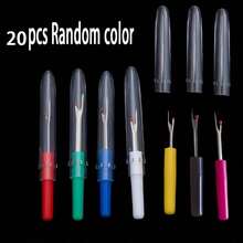 10/20pcs Mini Sewing Needle & Thread Storage Pen Holder, Scissors, Small Scissors, Clothing & Cross-Stitch Scissors With Sharp Colorful Plastic Handles - Multicolor - View 10