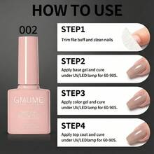 GMUME 7色套装 001 002 003 004 006 007 010 专业UV/LED可卸甲油胶套装，裸色系、大地色系、摩卡色、咖啡色、棕色、奶茶色系，秋冬系列，简约风格，适合办公室通勤、感恩节等场合，打造专业美甲造型。7.5毫升/0.26液盎司，正装，包含底胶和封层。无异味，纯素配方，不易脱落，快干。 - 紫紅色 - 查看 10