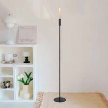 Vincidern 4Pcs Black Metal Tall CandleStick Holder, 51.1 Inch Vintage Floor Taper Candle Holders, 2-In-1 Stake & Floor Standing Design For Wedding Centerpiece,,Lawn Yard Patio Driveway,Decorative Garden - 落地燭台金屬 - 查看 4