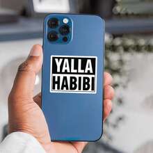 1/2/5pcs Arabic Style Stickers, Suitable For Car, Laptop, Water Bottle And Luggage Tag, Great For Personalizing Vehicles, Electronics And Accessories - A - View 7
