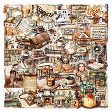 50 buah Stiker Kopi Vintage, Cocok untuk Laptop, Ponsel, Tablet, Gitar, Koper, Scrapbooking, dan Proyek Dekorasi DIY Lainnya - Kopi Retro - View 7