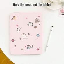 1pc Flip Cover Desktop Protective Case With Pen Slot, Cat, Heart, Star, Fish Patterns, 360 Degree Rotating Stand, Built-In Pen Slot, Compatible With Apple 10th Gen/ A16 11th Gen/ Air 11/ 5/ 9/ Air/ Pro 11/10th Gen Air 8 (M4) 2026 (11/13 Inch) Protective Case - Multicolor - View 5