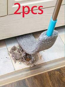 Cepillo limpiador de grietas, herramienta de limpieza retráctil para cama, armario, eliminación de polvo en el hogar - Gris - Ver 6