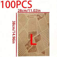 200/100/50pcs Food Paper, Suitable For Packaging, Pad Paper, Decoration, Sandwich Hamburger Biscuit Packaging Paper, Oil Absorption Paper For Dinner Plate, Table Food Basket, Food Pad Paper, Frying Pan Paper, DIY Food Tools - View 17