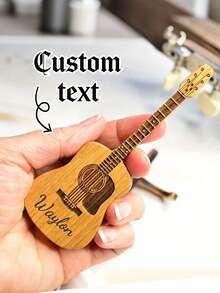 1 Set Guitar Lover's Gift - Personalized Engraved Guitar Pick, Ideal For Anniversary, Father's Day, Brother, Boyfriend, Friend - Multicolor - View 1