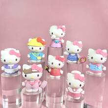 Caixa Surpresa da Série Sanrio Fofa, Caixa Surpresa de Diário Feminino Rosa, Decoração de Mesa Colecionável. Caixa Surpresa da Série Diário da KT Cat, 8 Designs Únicos e de Alta Qualidade, Suave e Reconfortante para Meninas. Material PVC Premium Espesso, Textura Fina, Artesanato Requintado. - Multicolorido - Visão 4