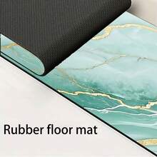 1 pieza Alfombrilla de grifo con estampado de mármol, de poliéster duradero, de secado rápido, fácil de limpiar, adecuada para cocina y baño, fácil de instalar, decoración diaria, regalo, alfombrilla de baño, alfombrilla de grifo duradera, accesorio de grifo - Multicolor - Ver 11