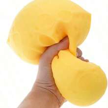 1/3Jumbo Cheese Cube Stress Ball Big Cheese Shapeable Squeeze Ball Non-Bounce Fidget Toy ASMR Sensory Anti-Stress Christmas Gift - Màu vàng lớn - Xem 4