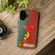[Expédition sous 24h depuis DE/FR/ES] Coque de téléphone Apple 17 16 15 Promax 21 22 23 24 25 Ultra GalaxyNumber 7 Portugal, style maillot de football avec drapeau portugais - FL 2-en-1 Mat Épais - Voir 7