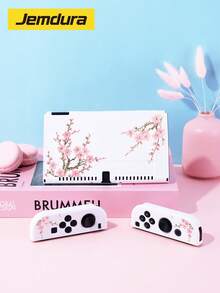 1 pieza Funda protectora con diseño de flor de cerezo rosa compatible con 2 (2025), Switch NS, Switch OLED, Switch Lite, accesorios para Nintendo Switch 2/Switch, juego completo que incluye estuche de transporte, base acoplable, mejor regalo para jugadores de Switch - Multicolor - Ver 20