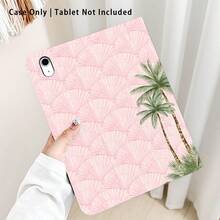1 chiếc ốp lưng máy tính bảng dạng gập họa tiết cây cọ, có khe cắm bút, chức năng tự động tắt/mở màn hình, thích hợp làm quà tặng cho mùa tựu trường, ngày Valentine, quà tặng ngày lễ. - Nhiều màu - Xem 1