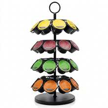 Crystals 36 Pod Coffee Capsule Holder Stand – 360° Rotating Storage Rack For Coffee Pods - View 1