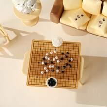 Mini Gomoku/Checkers Set, Realistic Gomoku/Checkers Model, Decorative Ornament, Pretend Play Toy, DIY Decor Accessory, Miniature Chess Piece Model - Multicolor - View 10