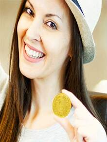 50/100pcs Gold Plastic Coins, Suitable For Party Favors, Treasure Hunt Games, And Party Supplies, Color: Gold - one-size - View 5