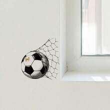 1pc Football Wall Stickers ,2D Printed Wall Sticker , Suitable As A Gift For Window Sticker , Creative Self-Adhesive , Suitable For Bedroom And Living Room, Bedroom, Dining Room, Study, Bathroom - A - View 7