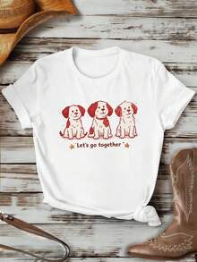 Dam-T-shirts - Vitt - Visa 1