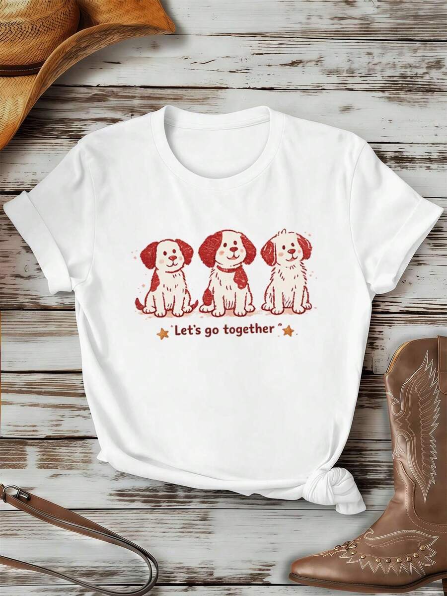 Dam-T-shirts - Vitt - Visa 1