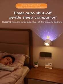 1pc Wireless Starry Sky Wall Lamp, 360° Rotatable Magnetic LED Wall Light, 3-Level Dimming 3-Color Temperature, Suitable For Bedroom, Living Room, Corridor, Bedside, Wireless Reading Lamp, Multifunctional Desk Lamp - Multicolor - View 7