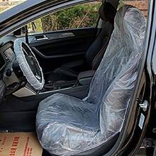 シートカバー 養生カバー 100枚 入り 自動車 運転席 助手席 シート 保護 ビニール 使い捨て 汚れ防止 - 写真の通り - チェックする 3