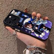 Funda para móvil con estampado de gafas de sol de panda, compatible con Samsung, Apple, VIVO, OPPO, , ,  y Honor. Fabricada en TPU, ofrece protección contra golpes y caídas. Un regalo ideal para amigos y familiares. - Negro - Ver 4