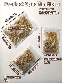 30g/60g/90g Nhựa trầm hương tự nhiên cao cấp, Trầm hương chất lượng cao, Hương thơm lâu dài, Liệu pháp hương thơm, Nhựa trầm hương hữu cơ, Thanh lọc không khí, Tạo hương thơm cho phòng, Thích hợp cho liệu pháp hương thơm, Yoga, Thiền định, Phòng ngủ, Văn phòng, Phòng học - Nhũ hương chất lượng cao - Xem 3