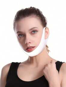 Remendos Reutilizáveis de Elevação Facial em Forma de V, Refrescantes e Confortáveis, Ferramenta de Cuidados Faciais para Mulheres, Design Elegante, Adequado para Uso Doméstico, Ajuda a Moldar Contornos Naturais, Melhora o Queixo Duplo, Acessório de Beleza Elegante, Confortável de Usar - Multicolorido - Visão 2