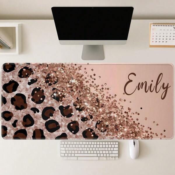 Alfombrilla de ratón personalizada Escritorio Ordenador Alfombrilla Personalizada Extendida Grande para Juegos, Decoración de Escritorio, Suministros y Accesorios de Oficina para Hombres y Mujeres, Ratón Portátil y Teclado Tamaño del producto 16 * 36 pulgadas (40 * 90 centímetros)