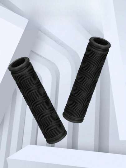 2pcs Wavy Rubber Bike Grips With Dual Openings Comfortable Handlebar Covers For MTB Fixie Road Bicycles Bicycle Parts